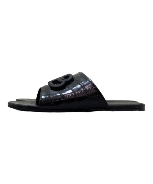 BALENCIAGA（バレンシアガ）BALENCIAGA (バレンシアガ) OVAL BB SLIDES ブラック サイズ:39の古着・服飾アイテム