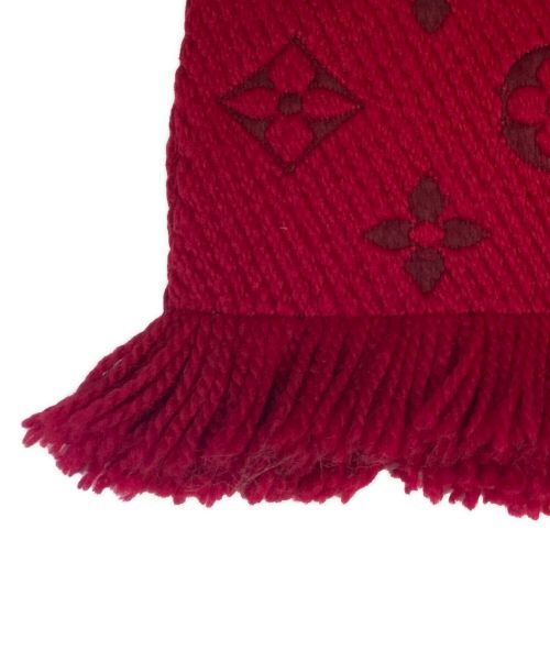 LOUIS VUITTON（ルイ ヴィトン）LOUIS VUITTON (ルイ ヴィトン) Monogram muffler（モノグラムマフラー） レッド サイズ:-の古着・服飾アイテム