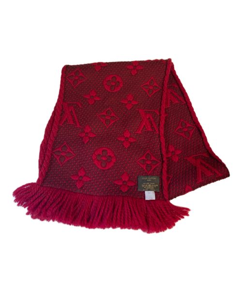 LOUIS VUITTON（ルイ ヴィトン）LOUIS VUITTON (ルイ ヴィトン) Monogram muffler（モノグラムマフラー） レッド サイズ:-の古着・服飾アイテム
