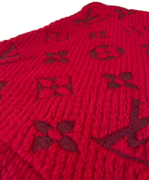 LOUIS VUITTON（ルイ ヴィトン）LOUIS VUITTON (ルイ ヴィトン) Monogram muffler（モノグラムマフラー） レッド サイズ:-の古着・服飾アイテム