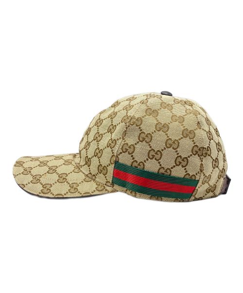 GUCCI（グッチ）GUCCI (グッチ) GGキャンバスキャップ サイズ:Lの古着・服飾アイテム