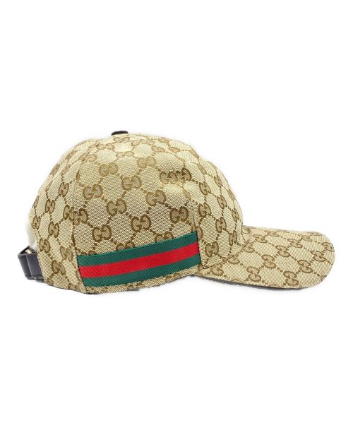 GUCCI（グッチ）GUCCI (グッチ) GGキャンバスキャップ サイズ:Lの古着・服飾アイテム