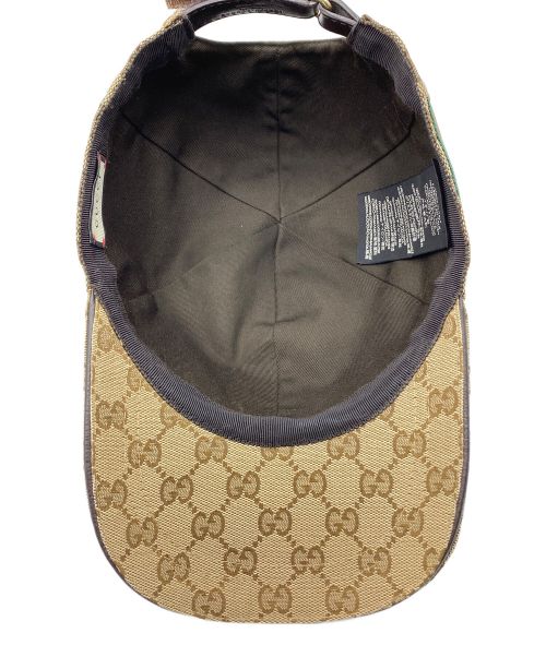 GUCCI（グッチ）GUCCI (グッチ) GGキャンバスキャップ サイズ:Lの古着・服飾アイテム