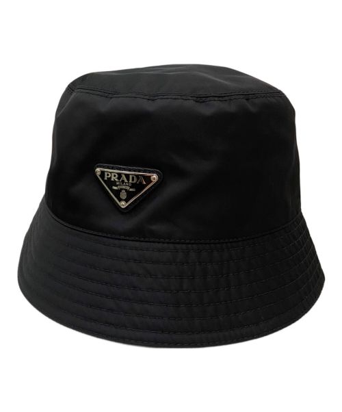 PRADA（プラダ）PRADA (プラダ) Re-Nylon バケットハット ブラック サイズ:Mの古着・服飾アイテム