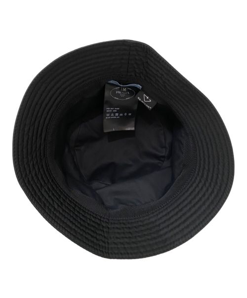 PRADA（プラダ）PRADA (プラダ) Re-Nylon バケットハット ブラック サイズ:Mの古着・服飾アイテム