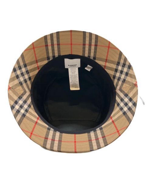 BURBERRY（バーバリー）BURBERRY (バーバリー) ノバチェック バケットハット ベージュ サイズ:XLの古着・服飾アイテム