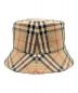 BURBERRY (バーバリー) ノバチェック バケットハット ベージュ サイズ:XL：35000円