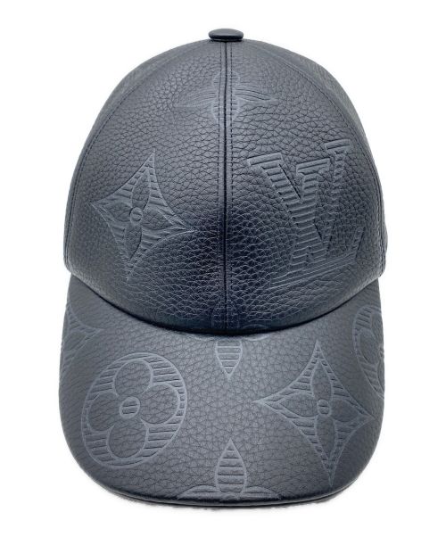 LOUIS VUITTON（ルイ ヴィトン）LOUIS VUITTON (ルイ ヴィトン) レザーキャップ ブラック サイズ:60の古着・服飾アイテム