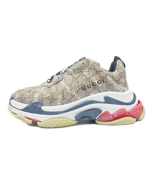 BALENCIAGA（バレンシアガ）BALENCIAGA (バレンシアガ) GUCCI (グッチ) TRIPLE S ブラウン サイズ:26.5cm(US7)の古着・服飾アイテム