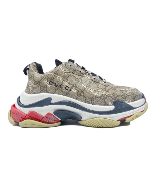 BALENCIAGA（バレンシアガ）BALENCIAGA (バレンシアガ) GUCCI (グッチ) TRIPLE S ブラウン サイズ:26.5cm(US7)の古着・服飾アイテム