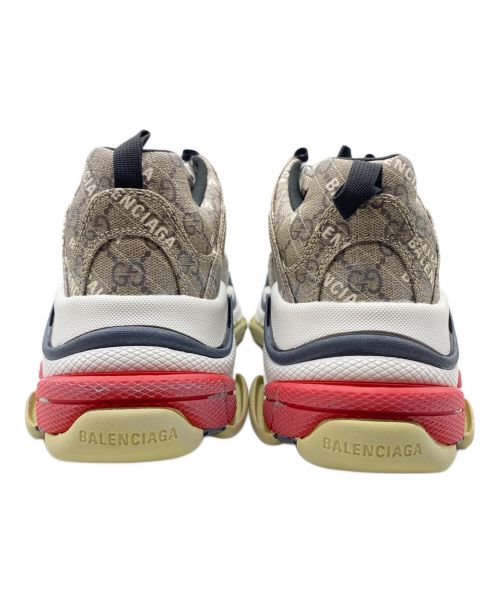 BALENCIAGA（バレンシアガ）BALENCIAGA (バレンシアガ) GUCCI (グッチ) TRIPLE S ブラウン サイズ:26.5cm(US7)の古着・服飾アイテム