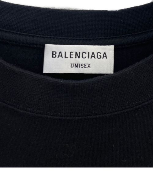 BALENCIAGA（バレンシアガ）BALENCIAGA (バレンシアガ) ビジューBBロゴTシャツ ブラック サイズ:XSの古着・服飾アイテム