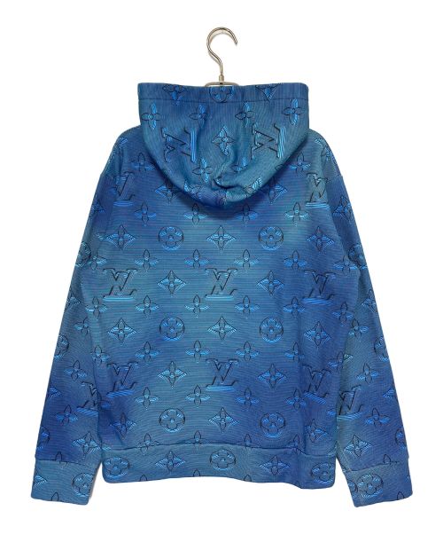 LOUIS VUITTON（ルイ ヴィトン）LOUIS VUITTON (ルイ ヴィトン) 3Dモノグラムパーカー ブルー サイズ:XSの古着・服飾アイテム