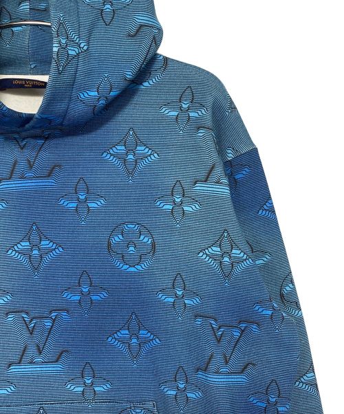 LOUIS VUITTON（ルイ ヴィトン）LOUIS VUITTON (ルイ ヴィトン) 3Dモノグラムパーカー ブルー サイズ:XSの古着・服飾アイテム