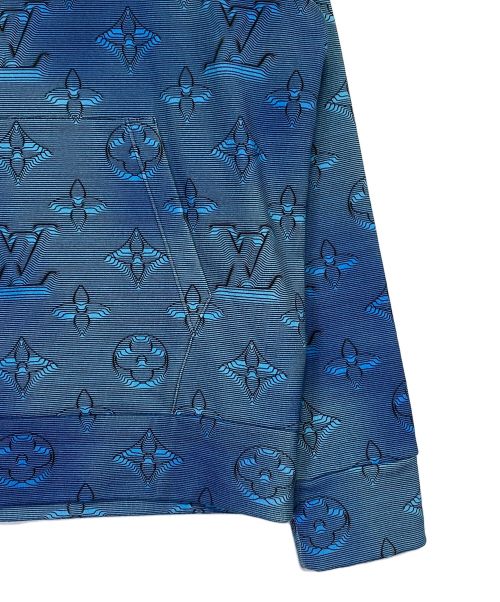 LOUIS VUITTON（ルイ ヴィトン）LOUIS VUITTON (ルイ ヴィトン) 3Dモノグラムパーカー ブルー サイズ:XSの古着・服飾アイテム