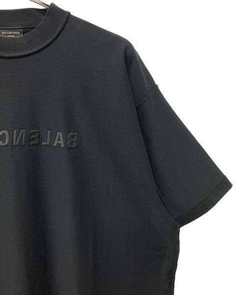 BALENCIAGA（バレンシアガ）BALENCIAGA (バレンシアガ) インサイドアウトオーバーTシャツ ブラック サイズ:2の古着・服飾アイテム