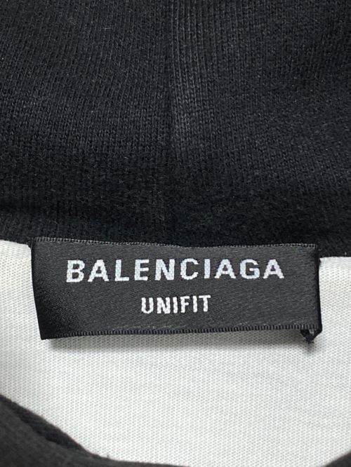 BALENCIAGA（バレンシアガ）BALENCIAGA (バレンシアガ) Caps Destroyed Hoodie ブラック サイズ:XXSの古着・服飾アイテム