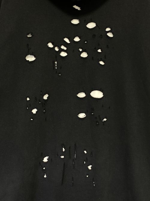 BALENCIAGA（バレンシアガ）BALENCIAGA (バレンシアガ) Caps Destroyed Hoodie ブラック サイズ:XXSの古着・服飾アイテム