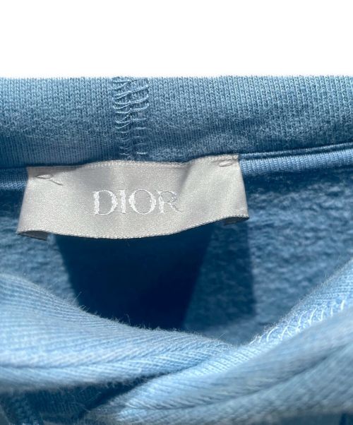 Dior（ディオール）Dior (ディオール) PETER DOIG (ピーター・ドイグ) DIORロゴパーカー ブルー サイズ:Mの古着・服飾アイテム