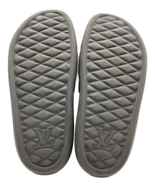 LOUIS VUITTON（ルイ ヴィトン）LOUIS VUITTON (ルイ ヴィトン) ウォーター フロント・ライン ミュール ブラック サイズ:9の古着・服飾アイテム