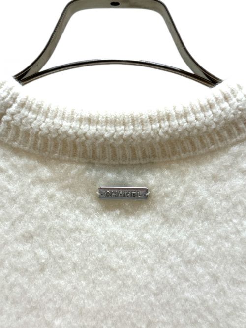 CHANEL（シャネル）CHANEL (シャネル) カシミヤ混ココマークラインニット ベージュ サイズ:36の古着・服飾アイテム
