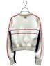 CHANEL (シャネル) カシミヤ混ココマークラインニット ベージュ サイズ:36：220000円