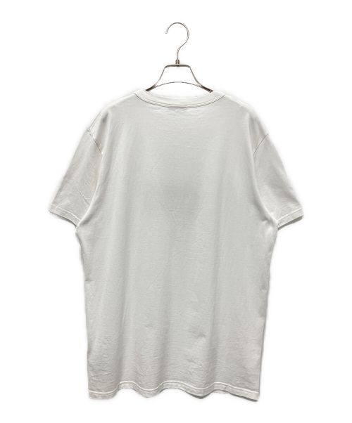 Dior（ディオール）Dior (ディオール) KENNY SCHARF (ケニーシャーフ) コラボ刺繍ロゴTシャツ ホワイト サイズ:XLの古着・服飾アイテム