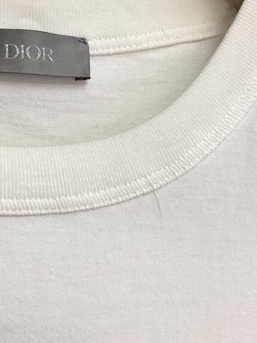 Dior（ディオール）DIOR (ディオール) KENNY SCHARF LOGO TEE ホワイト サイズ:Mの古着・服飾アイテム