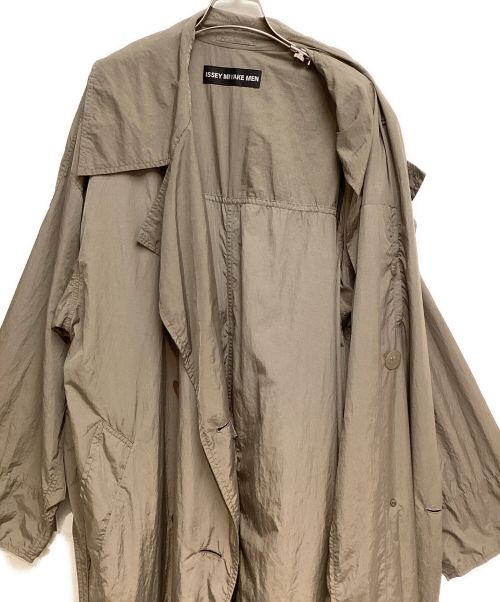 ISSEY MIYAKE MEN（イッセイミヤケメン）ISSEY MIYAKE MEN (イッセイミヤケメン) Nylon Trench Coat （ナイロントレンチコート） オリーブ サイズ:3の古着・服飾アイテム