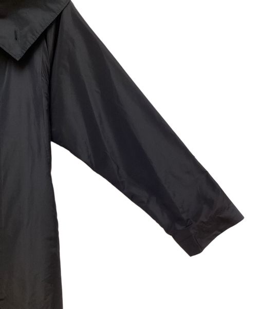 ISSEY MIYAKE（イッセイミヤケ）ISSEY MIYAKE (イッセイミヤケ) Silk polyester trench coat(シルクポリエステルトレンチコート) ネイビー サイズ:3の古着・服飾アイテム