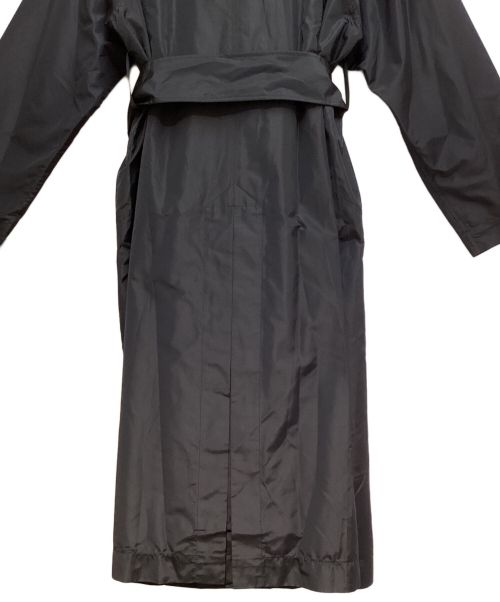 ISSEY MIYAKE（イッセイミヤケ）ISSEY MIYAKE (イッセイミヤケ) Silk polyester trench coat(シルクポリエステルトレンチコート) ネイビー サイズ:3の古着・服飾アイテム
