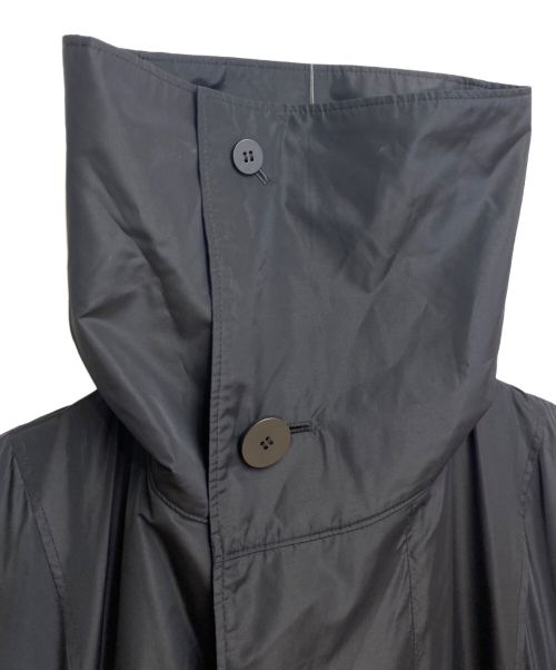 ISSEY MIYAKE（イッセイミヤケ）ISSEY MIYAKE (イッセイミヤケ) Silk polyester trench coat(シルクポリエステルトレンチコート) ネイビー サイズ:3の古着・服飾アイテム