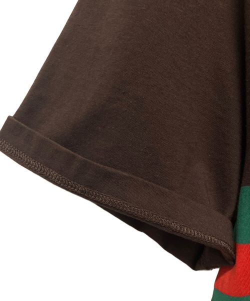 GUCCI（グッチ）GUCCI (グッチ) インターロッキングGTシャツ ブラウン サイズ:XSの古着・服飾アイテム