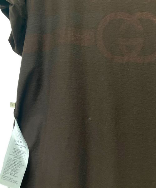GUCCI（グッチ）GUCCI (グッチ) インターロッキングGTシャツ ブラウン サイズ:XSの古着・服飾アイテム