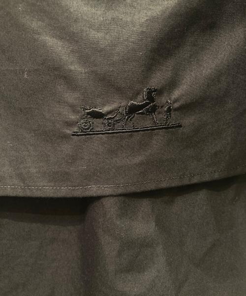 HERMES（エルメス）HERMES (エルメス) サイド ドロストシャツ ブラック サイズ:36の古着・服飾アイテム