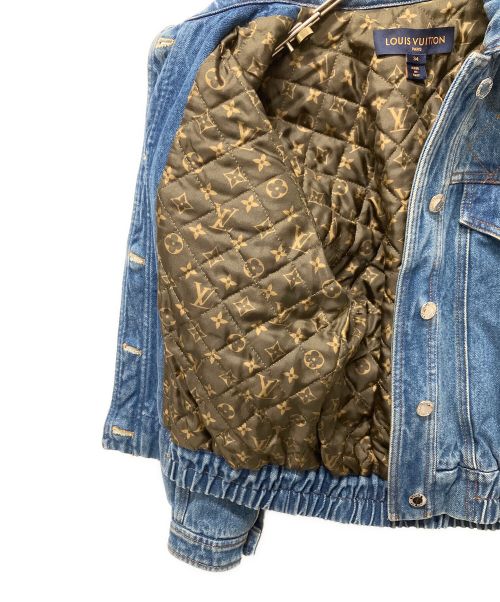 LOUIS VUITTON（ルイ ヴィトン）LOUIS VUITTON (ルイ ヴィトン) ショート丈キルティングデニムジャケット インディゴ サイズ:34の古着・服飾アイテム