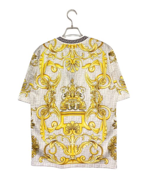 FENDI（フェンディ）FENDI (フェンディ) VERSACE (ヴェルサーチ) 総柄カットソー ベージュ サイズ:XSの古着・服飾アイテム