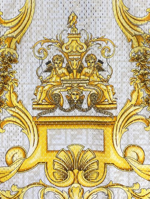 FENDI（フェンディ）FENDI (フェンディ) VERSACE (ヴェルサーチ) 総柄カットソー ベージュ サイズ:XSの古着・服飾アイテム