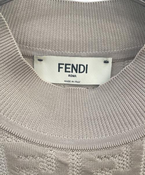 FENDI（フェンディ）FENDI (フェンディ) ズッカニット ベージュ サイズ:38の古着・服飾アイテム