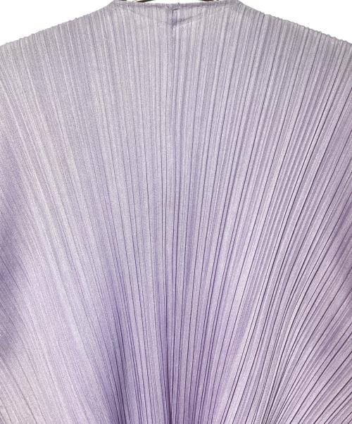 PLEATS PLEASE（プリーツプリーズ）PLEATS PLEASE (プリーツプリーズ) プリーツカーディガン パープル サイズ:3の古着・服飾アイテム