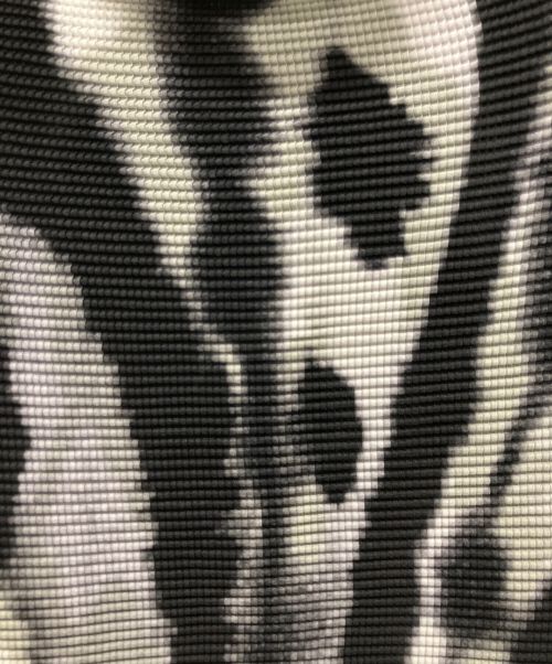 me ISSEY MIYAKE（ミーイッセイ ミヤケ）me ISSEY MIYAKE (ミーイッセイ ミヤケ) マーブル柄半袖プリーツカットソー ブラック サイズ:FREEの古着・服飾アイテム
