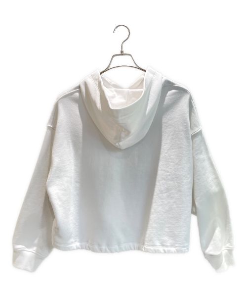 VALENTINO（ヴァレンティノ）VALENTINO (ヴァレンティノ) スパンコールロゴパーカー ホワイト サイズ:XSの古着・服飾アイテム