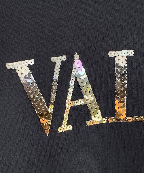 VALENTINO（ヴァレンティノ）VALENTINO (ヴァレンティノ) スパンコールロゴパーカー ネイビー サイズ:Sの古着・服飾アイテム