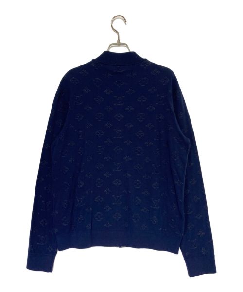 LOUIS VUITTON（ルイ ヴィトン）LOUIS VUITTON (ルイ ヴィトン) ドロップニードル モノグラム ボンバージャケット 20AW ネイビー サイズ:Sの古着・服飾アイテム