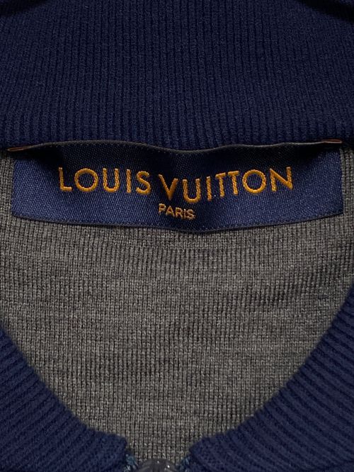 LOUIS VUITTON（ルイ ヴィトン）LOUIS VUITTON (ルイ ヴィトン) ドロップニードル モノグラム ボンバージャケット 20AW ネイビー サイズ:Sの古着・服飾アイテム