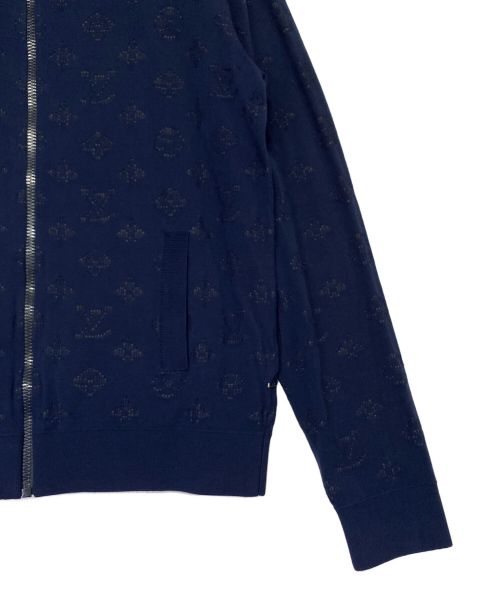LOUIS VUITTON（ルイ ヴィトン）LOUIS VUITTON (ルイ ヴィトン) ドロップニードル モノグラム ボンバージャケット 20AW ネイビー サイズ:Sの古着・服飾アイテム