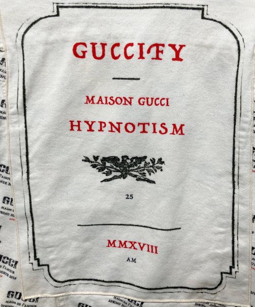 GUCCI（グッチ）GUCCI (グッチ) スタンプデニム トラッカー ジャケット アイボリー サイズ:40の古着・服飾アイテム