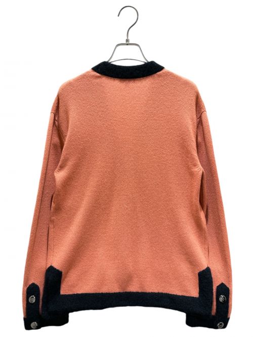 CHANEL（シャネル）CHANEL (シャネル) ココボタンカシミヤニットカーディガン ピンク×ブラック サイズ:34の古着・服飾アイテム