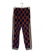 GUCCIグッチ）の古着「GGパイルトラックパンツ」｜ネイビー