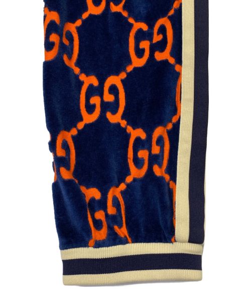 GUCCI（グッチ）GUCCI (グッチ) GGパイルトラックパンツ ネイビー サイズ:XSの古着・服飾アイテム